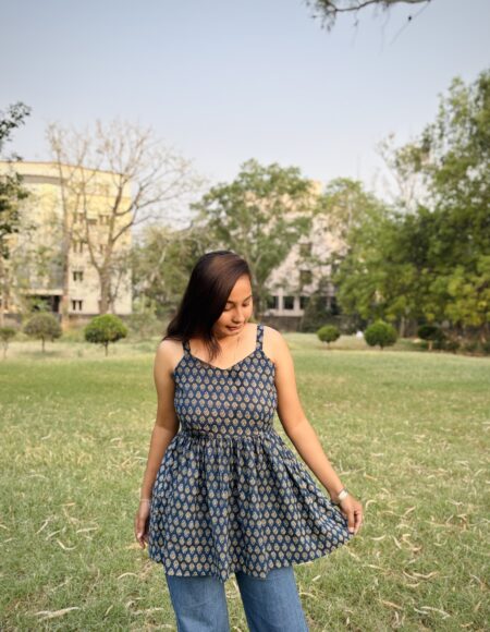 blossom peplum kurti