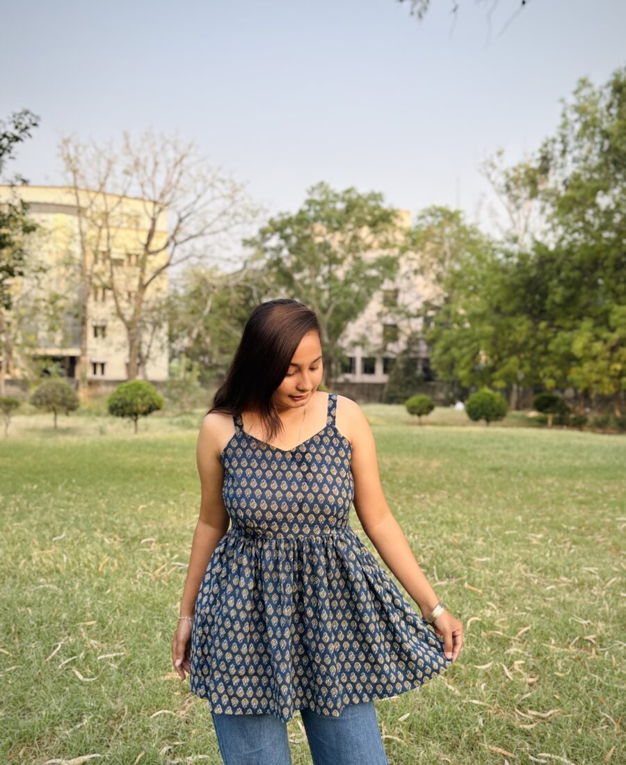 blossom peplum kurti