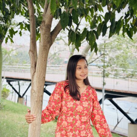 mehak floral print kurti