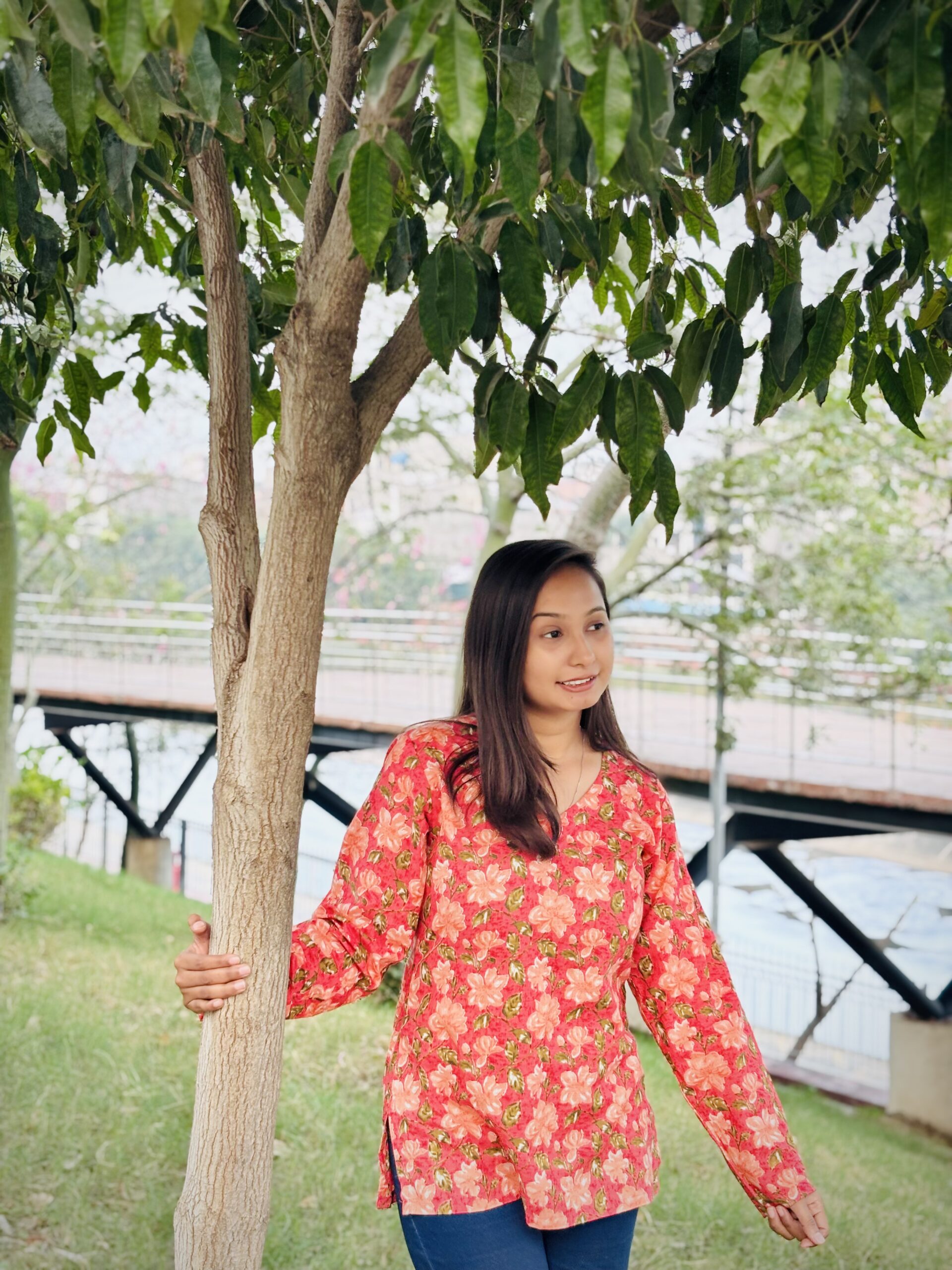 mehak floral print kurti